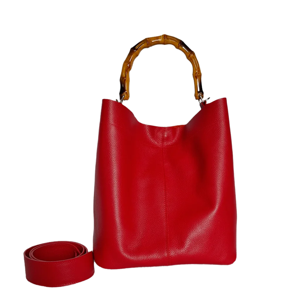 Bolso en cuero para mujer Claire Rojo