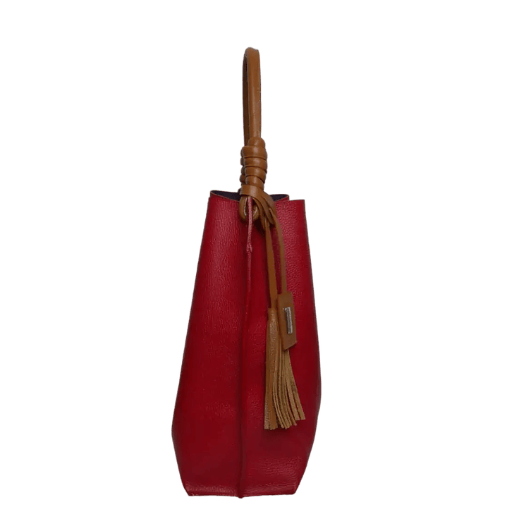 Bolso en cuero para mujer Fernanda Rojo 4