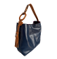 Bolso en cuero para mujer Nora Azul oscuro - Miniatura 2