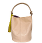 Bolso en cuero para mujer Olivia Reptil Nude - Miniatura 2