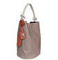 Bolso en cuero para mujer Olivia Taupe - Miniatura 2