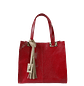 Bolso en cuero para mujer Sara Reptil rojo - Miniatura 3