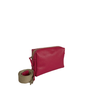 Bolso en cuero para mujer Valeria reata Fucsia