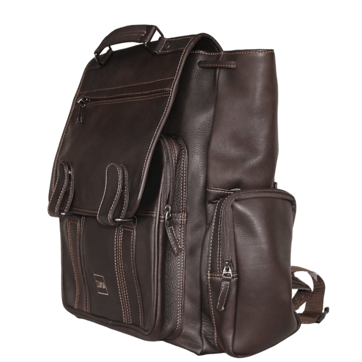 Morral en cuero Francesco color cafe oscuro 3