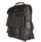 Morral en cuero Alessandro color cafe oscuro - thumbnail 3