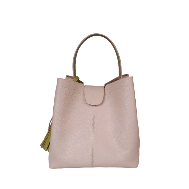 Bolso en cuero para mujer Lucia nude 1