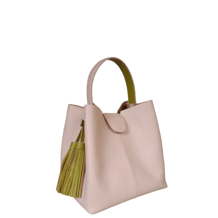 Bolso en cuero para mujer Lucia nude 2