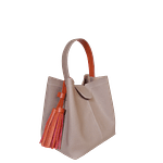 Bolso en cuero para mujer Lucia Taupe