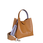 Bolso en cuero para mujer Lucia color miel