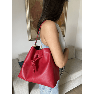 Bolso en cuero para mujer Bianca color rojo