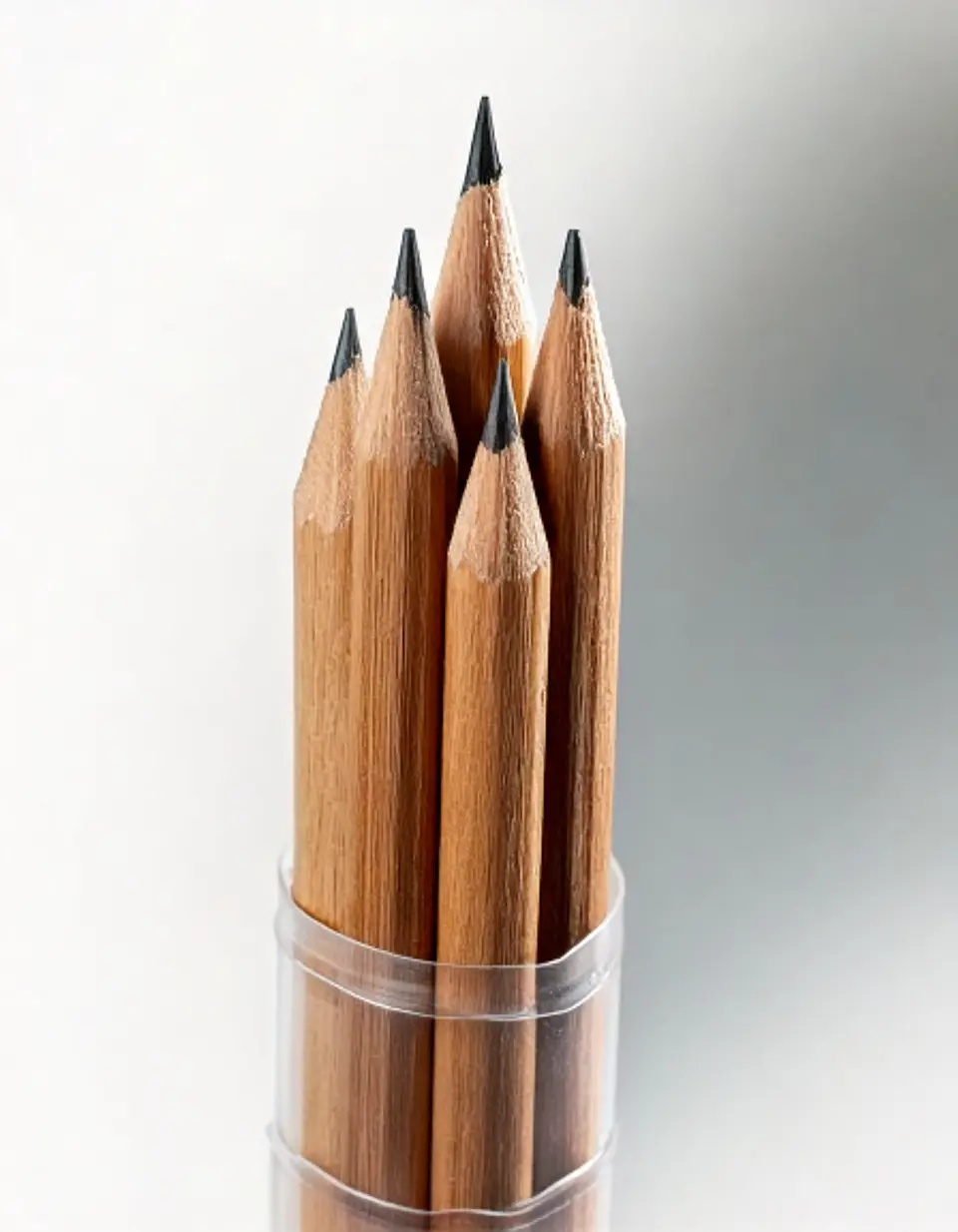 Lápis de grafite de madeira natural (pacote com 3) 4