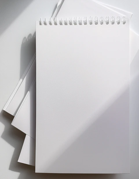 Pacote com 50 folhas de papel para esboços com textura áspera