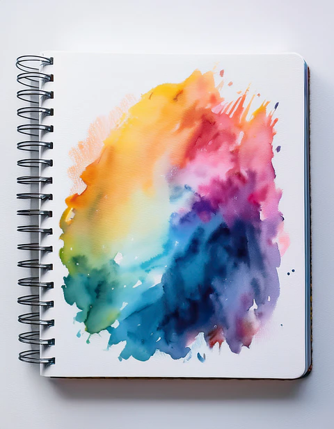 Caderno Espiral de Aquarela