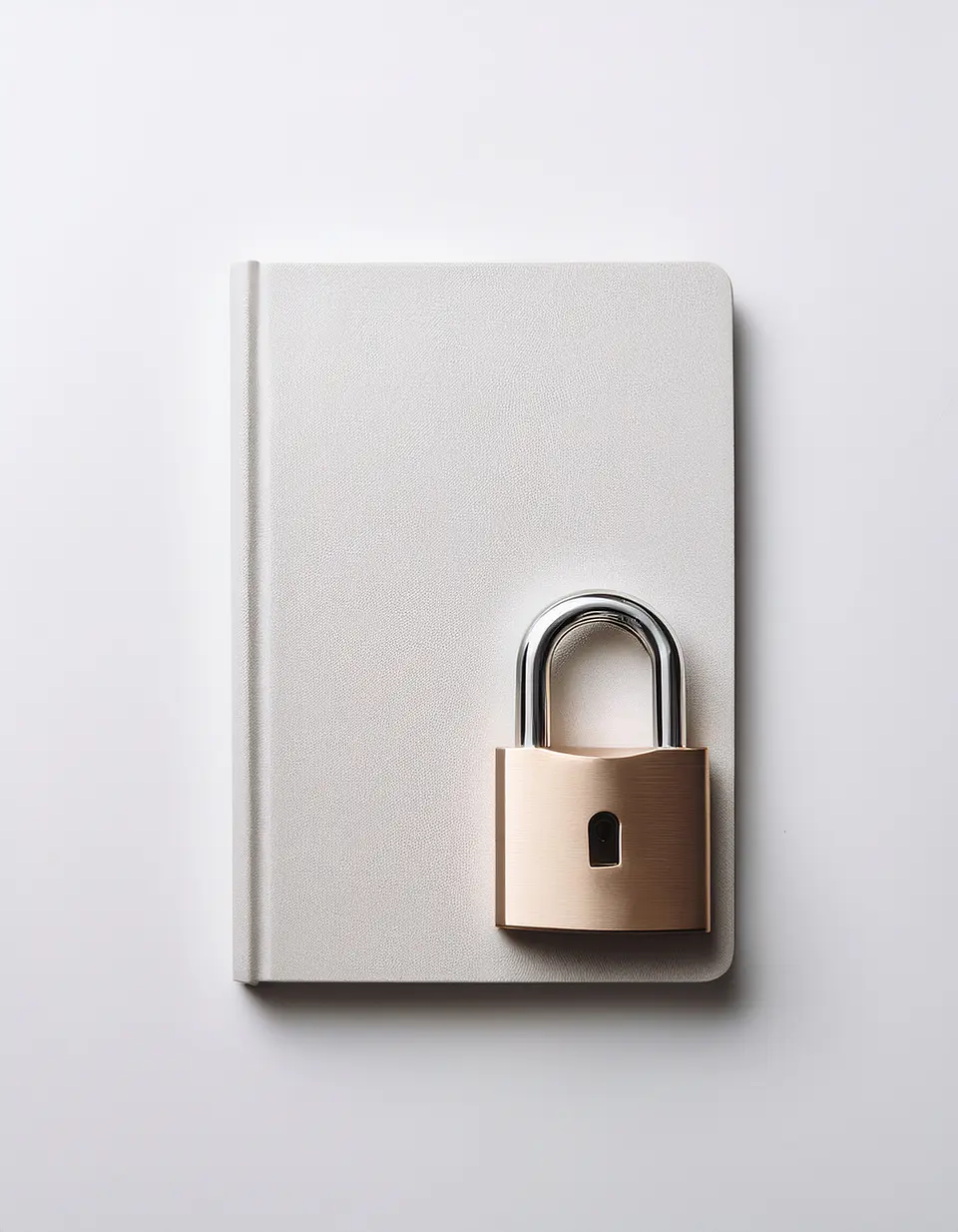Caderno de capa dura com cadeado 1