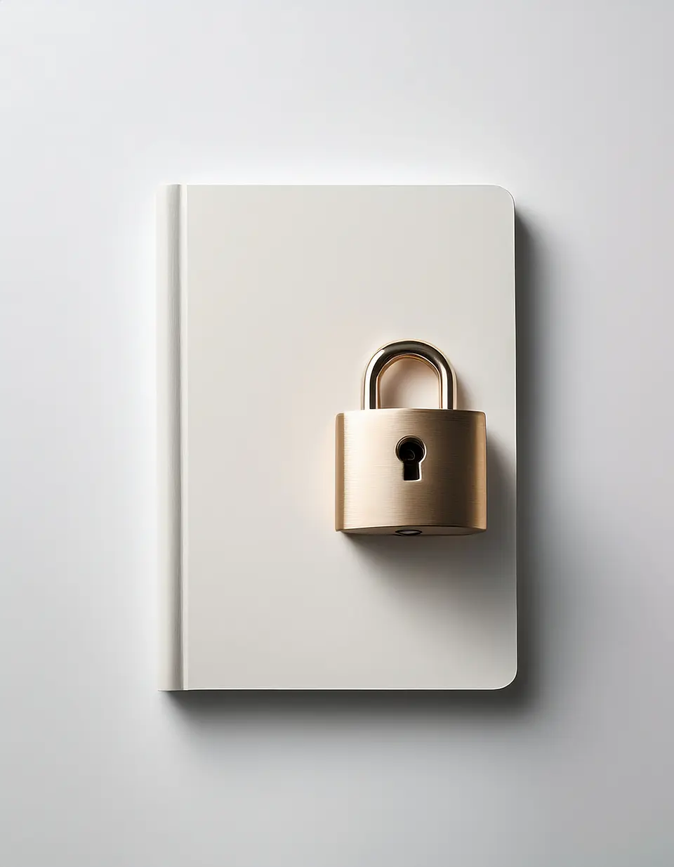 Caderno de capa dura com cadeado 3
