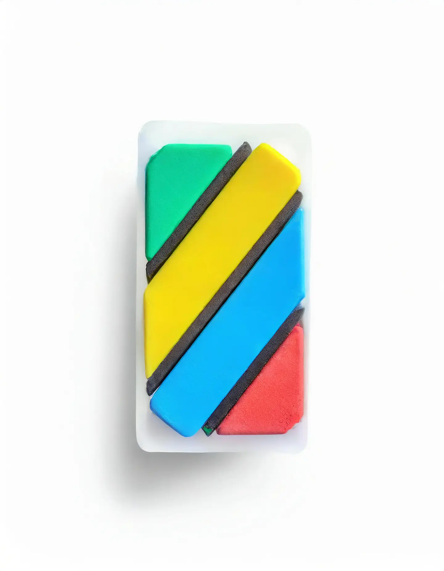 Conjunto de borrachas coloridas com formas divertidas 2