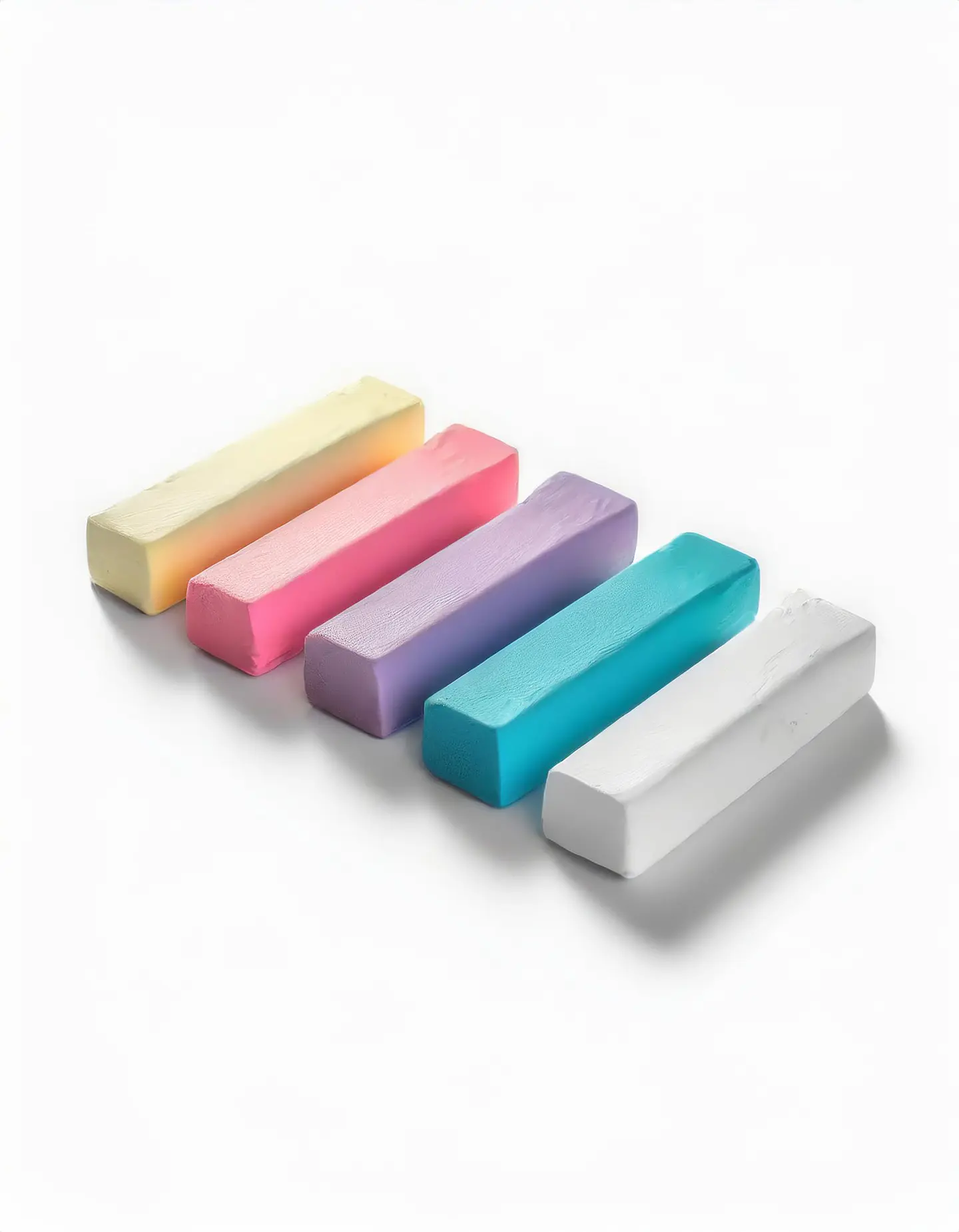 Conjunto de borrachas coloridas com formas divertidas 1
