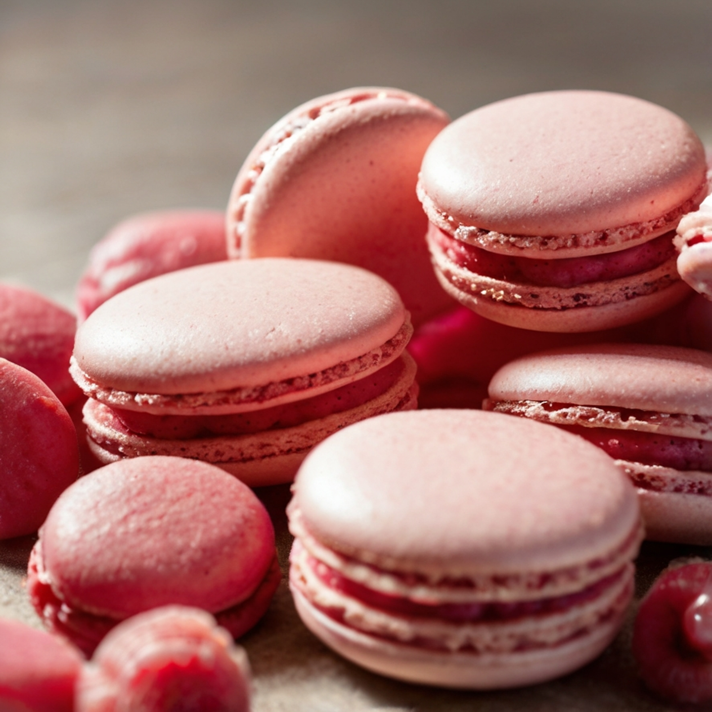 Macarons de Frambuesa Natural 1