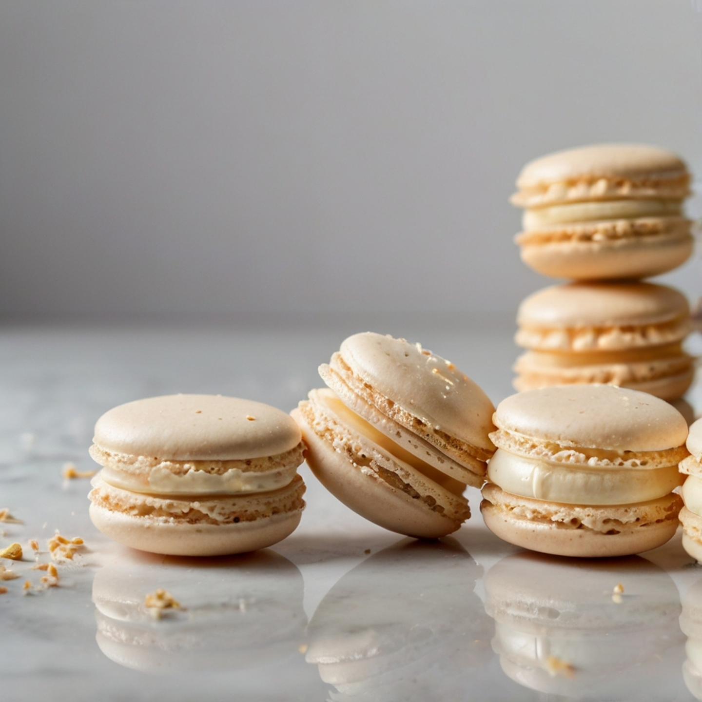 Macarons de Vainilla con Ganache de Chocolate Blanco 2