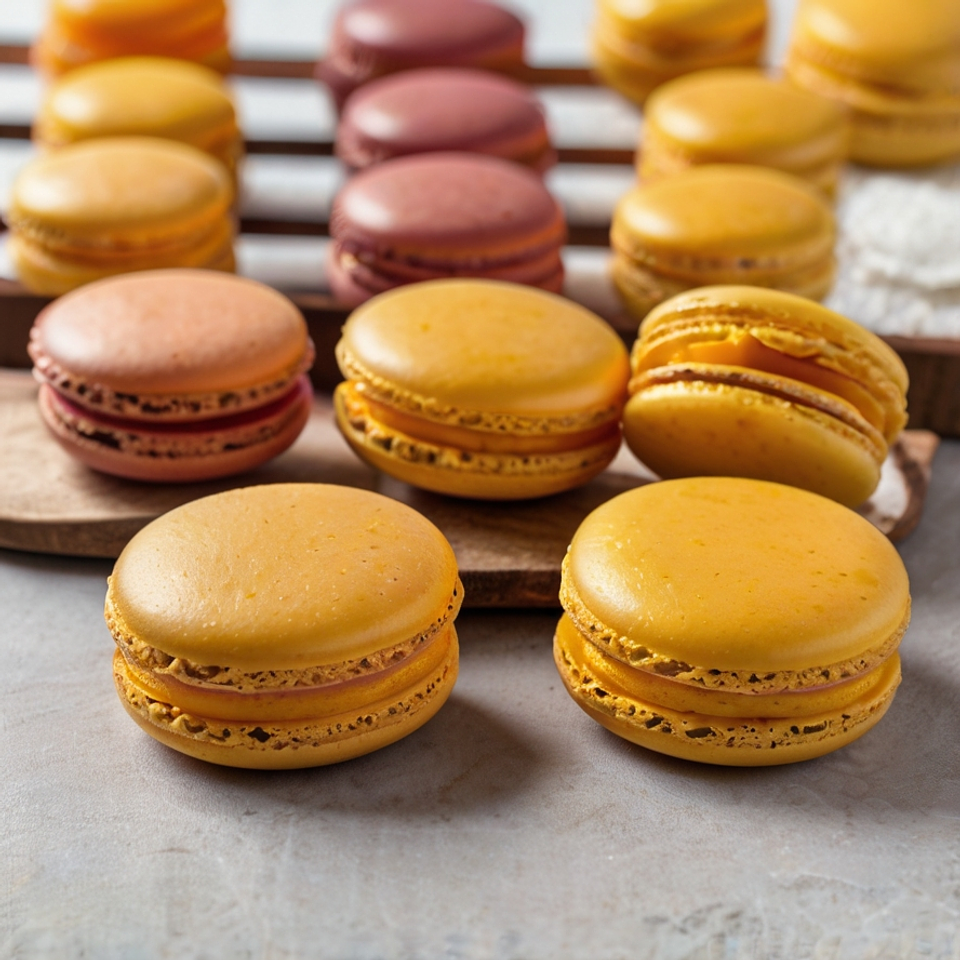 Macarons de Mango y Maracuyá 1