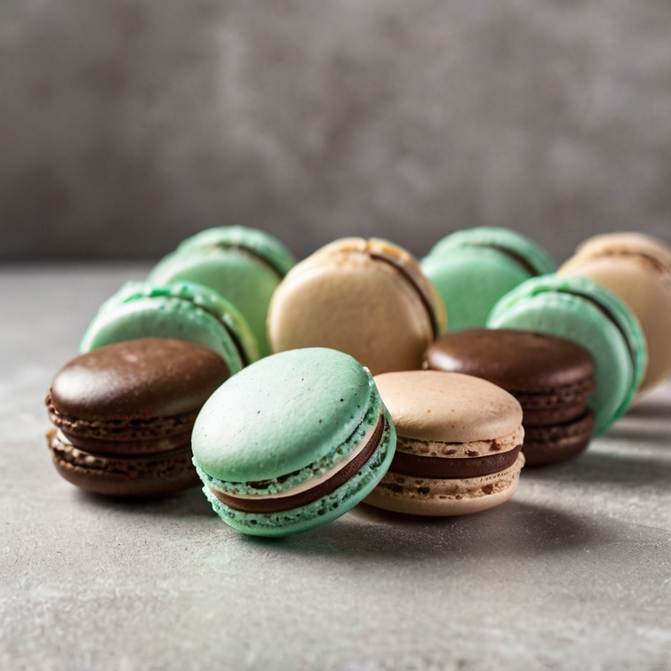 Macarons de Menta y Chocolate 2