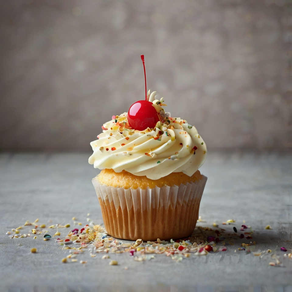 Cupcake de Vainilla con Confites 4