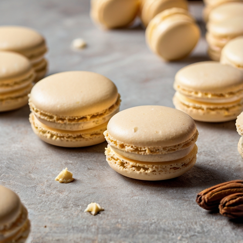 Macarons de Vainilla con Ganache de Chocolate Blanco 3