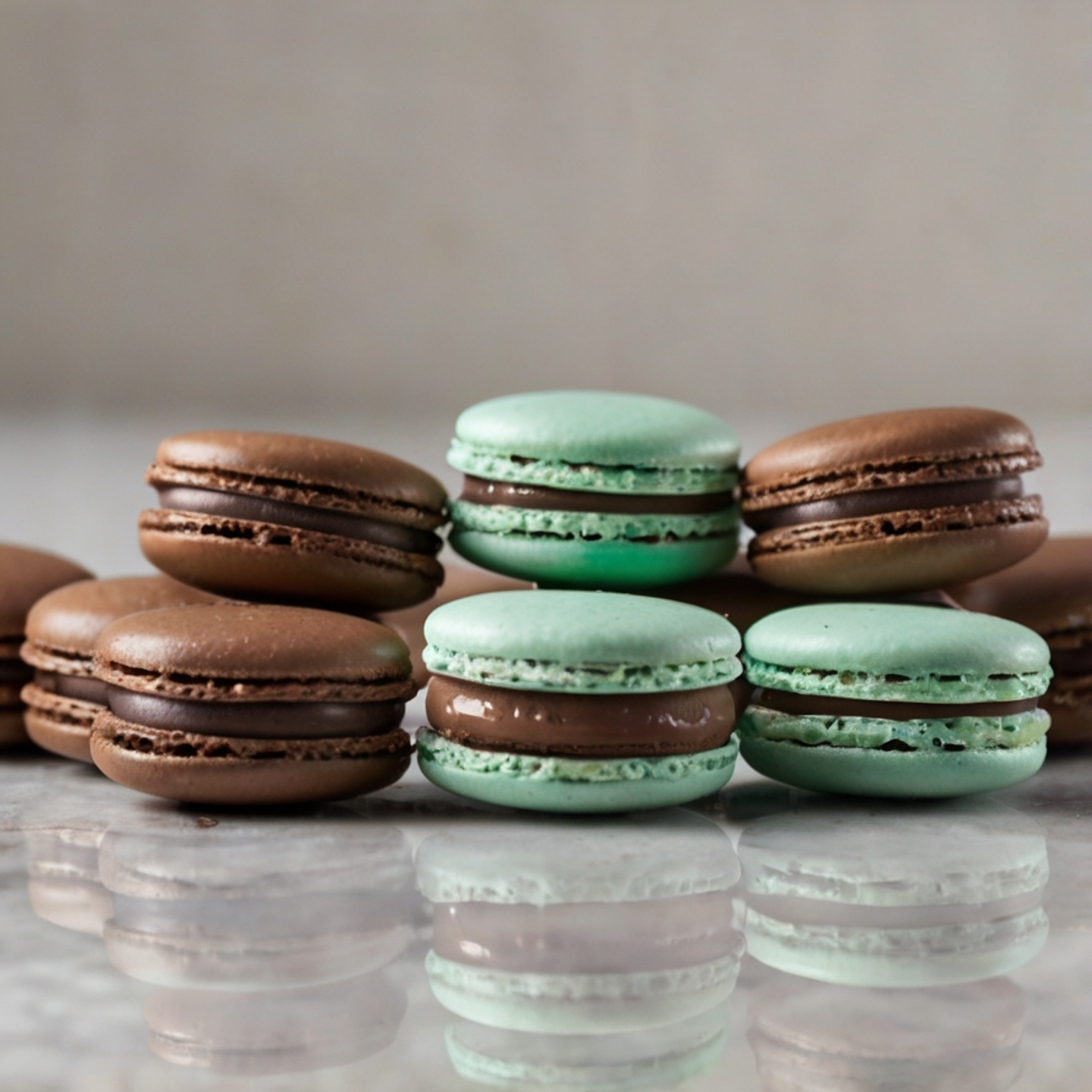 Macarons de Menta y Chocolate 4