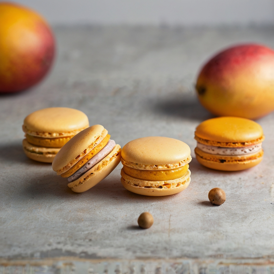 Macarons de Mango y Maracuyá 2