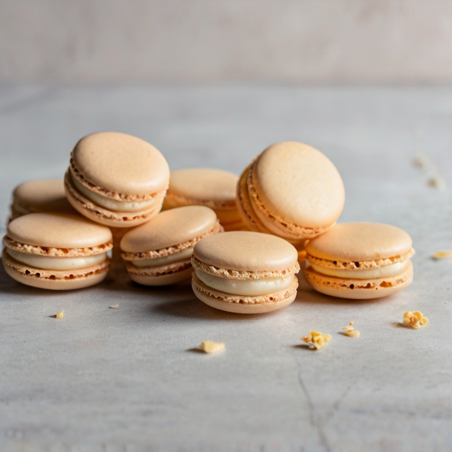 Macarons de Vainilla con Ganache de Chocolate Blanco 4