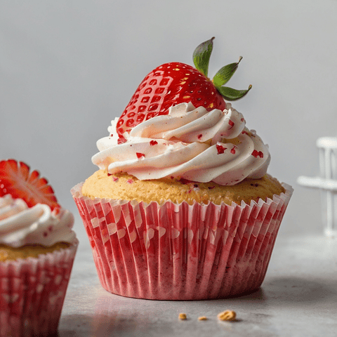 Cupcake de Fresa Natural