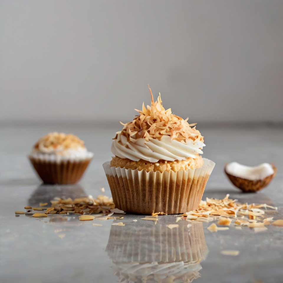Cupcake de coco torrado 3