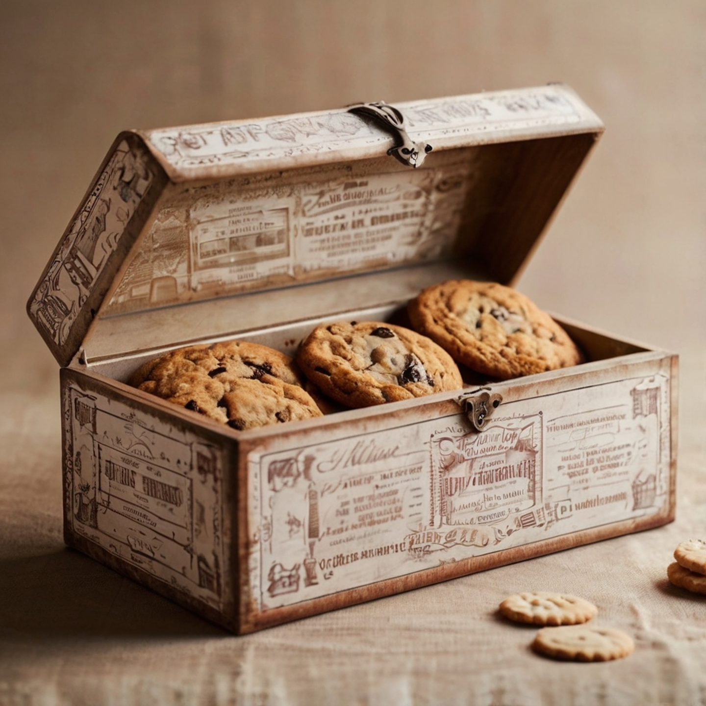 Caja de Galletas Estilo Vintage 1