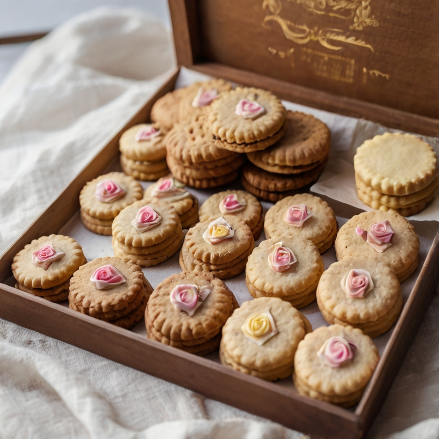 Caixa de biscoitos românticos 3