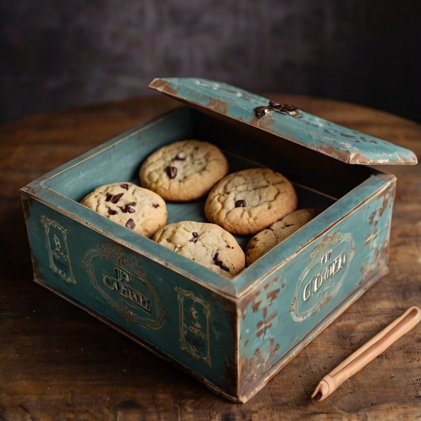 Caja de Galletas Estilo Vintage 2