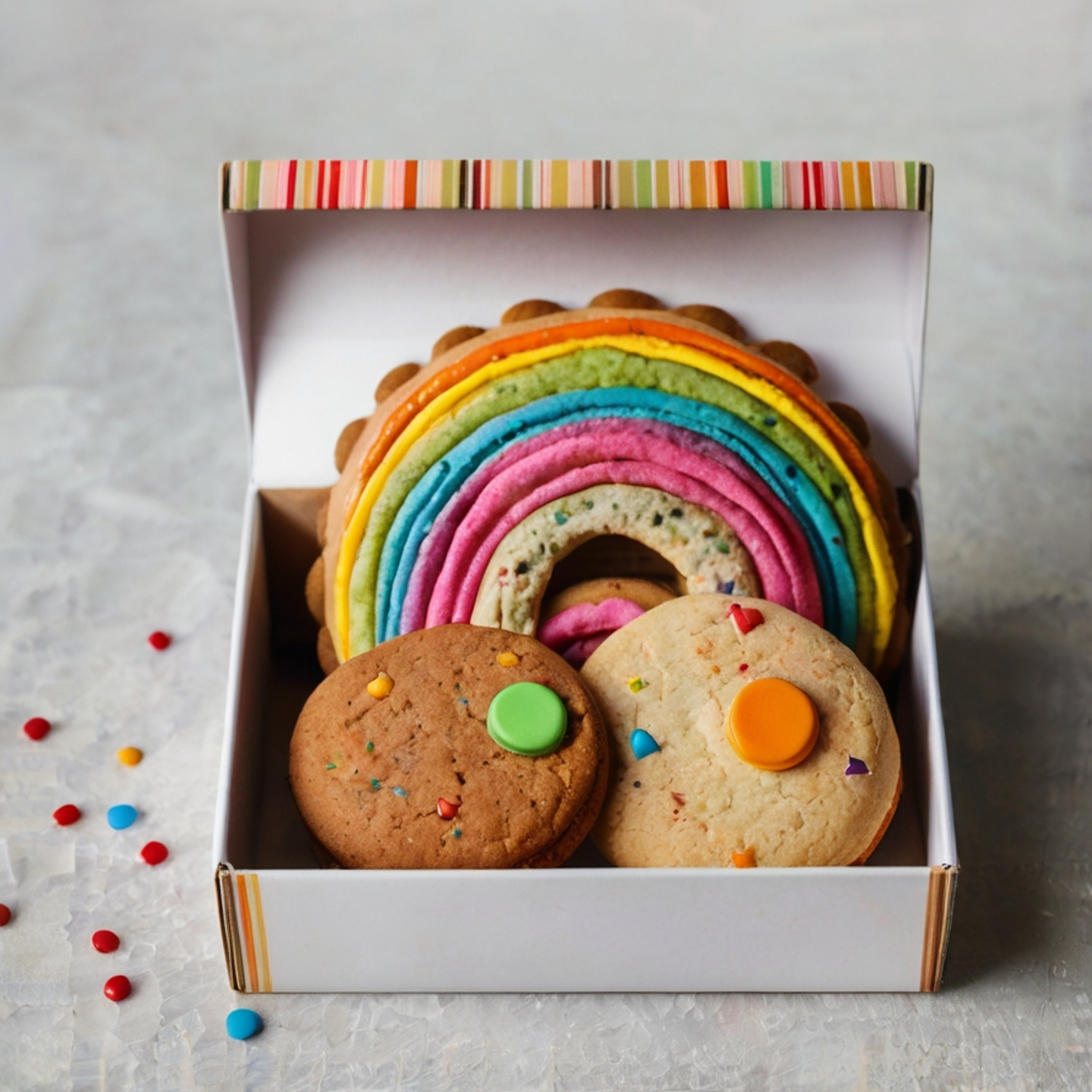 Caja de Galletas Arcoíris 2