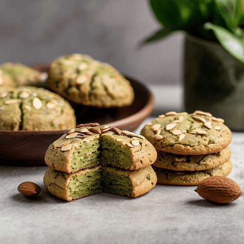 Galleta de Té Verde y Almendras