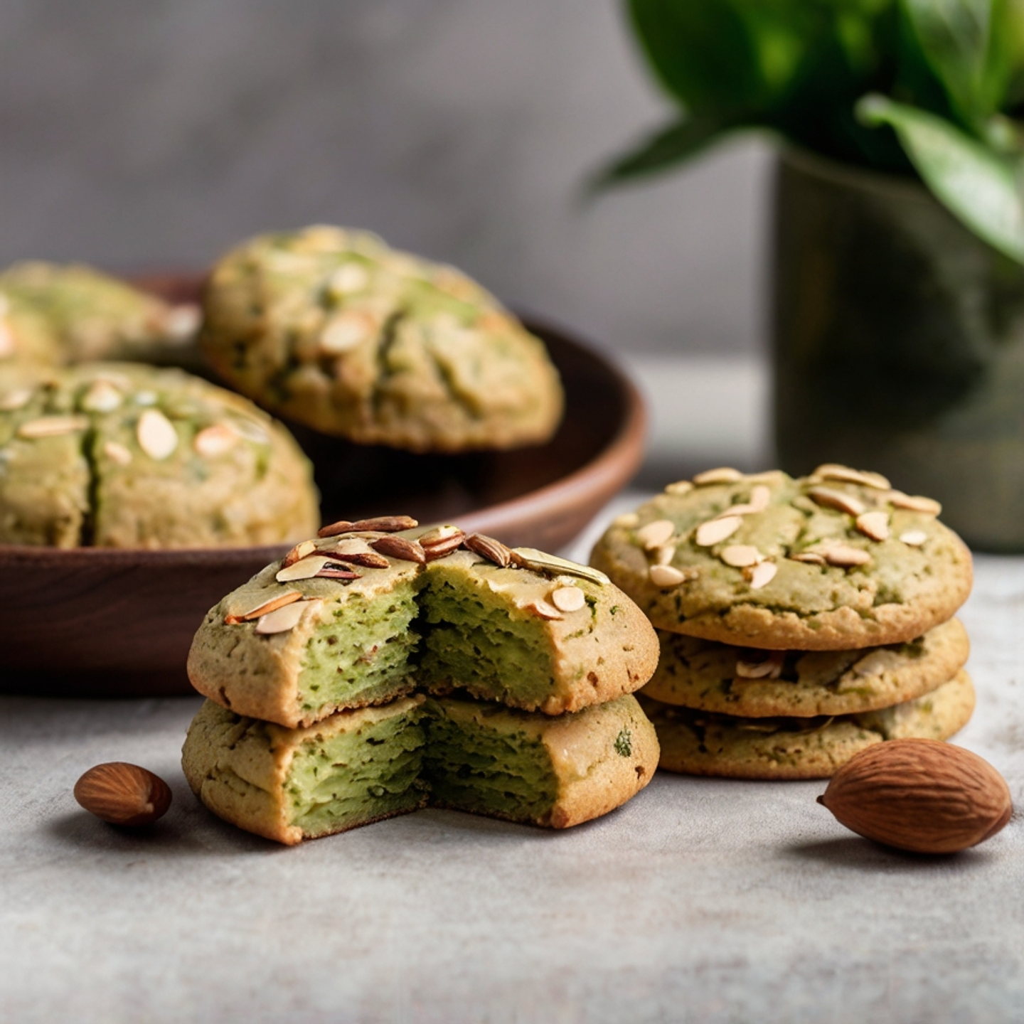 Galleta de Té Verde y Almendras 1