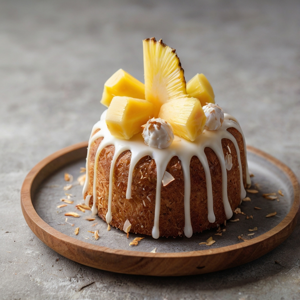 Mini Pastel de Coco y Piña 1