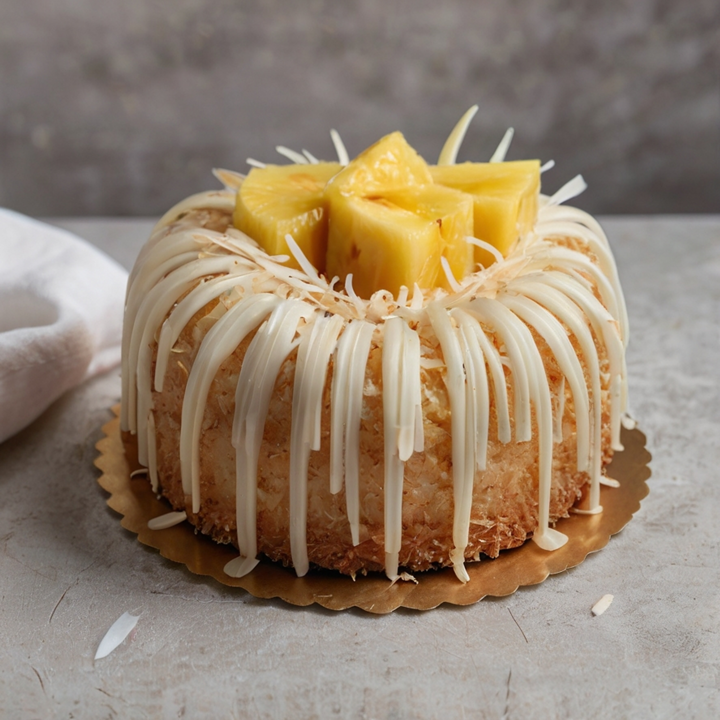 Mini Pastel de Coco y Piña 2