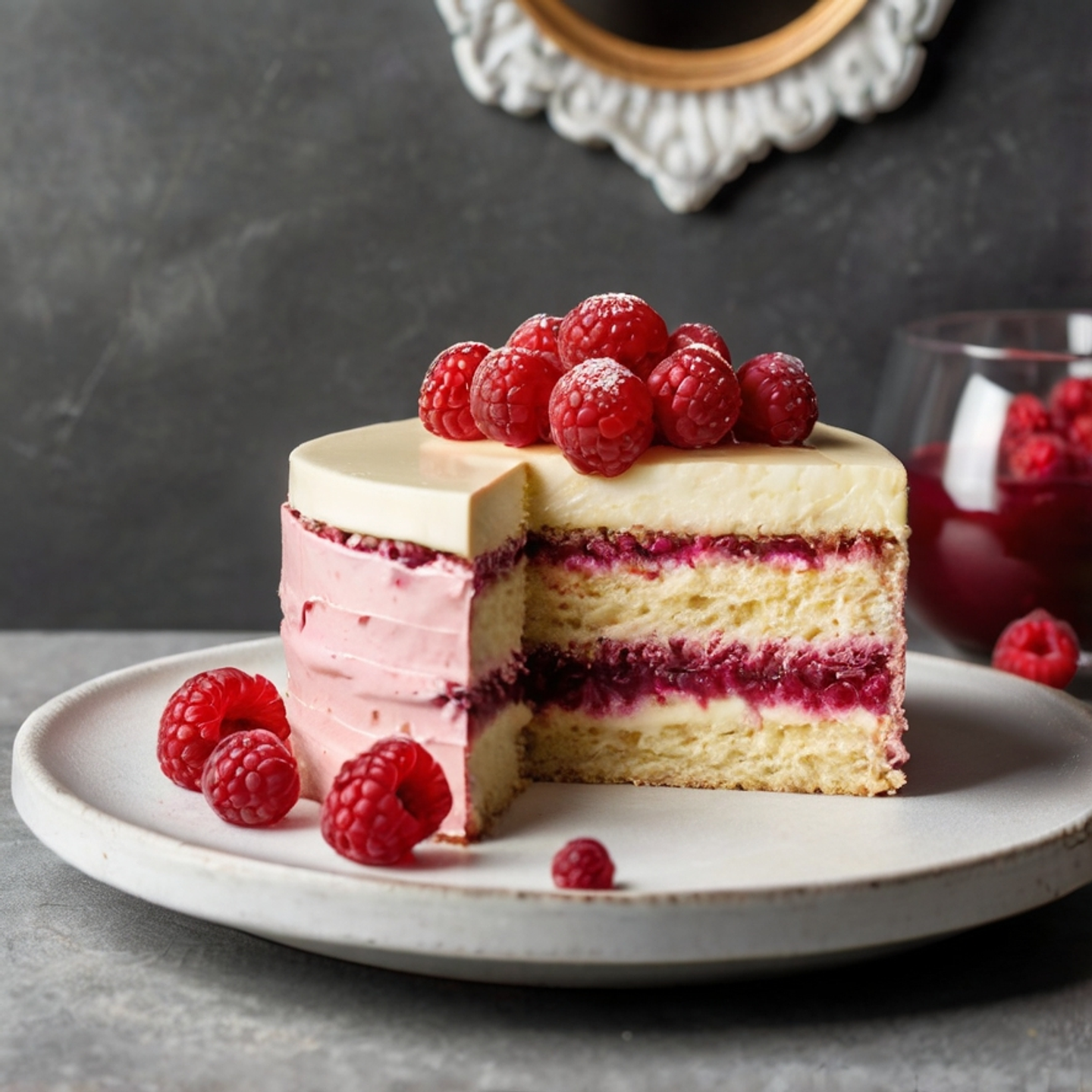 Pastelito de Frambuesa y Crema 3