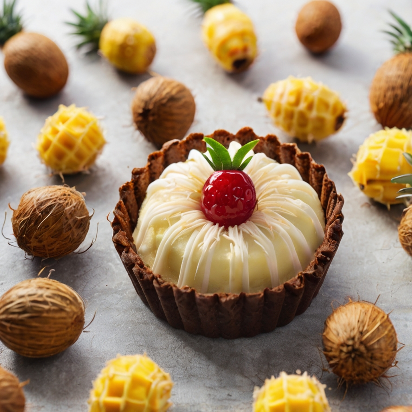 Mini Pastel de Coco y Piña 4