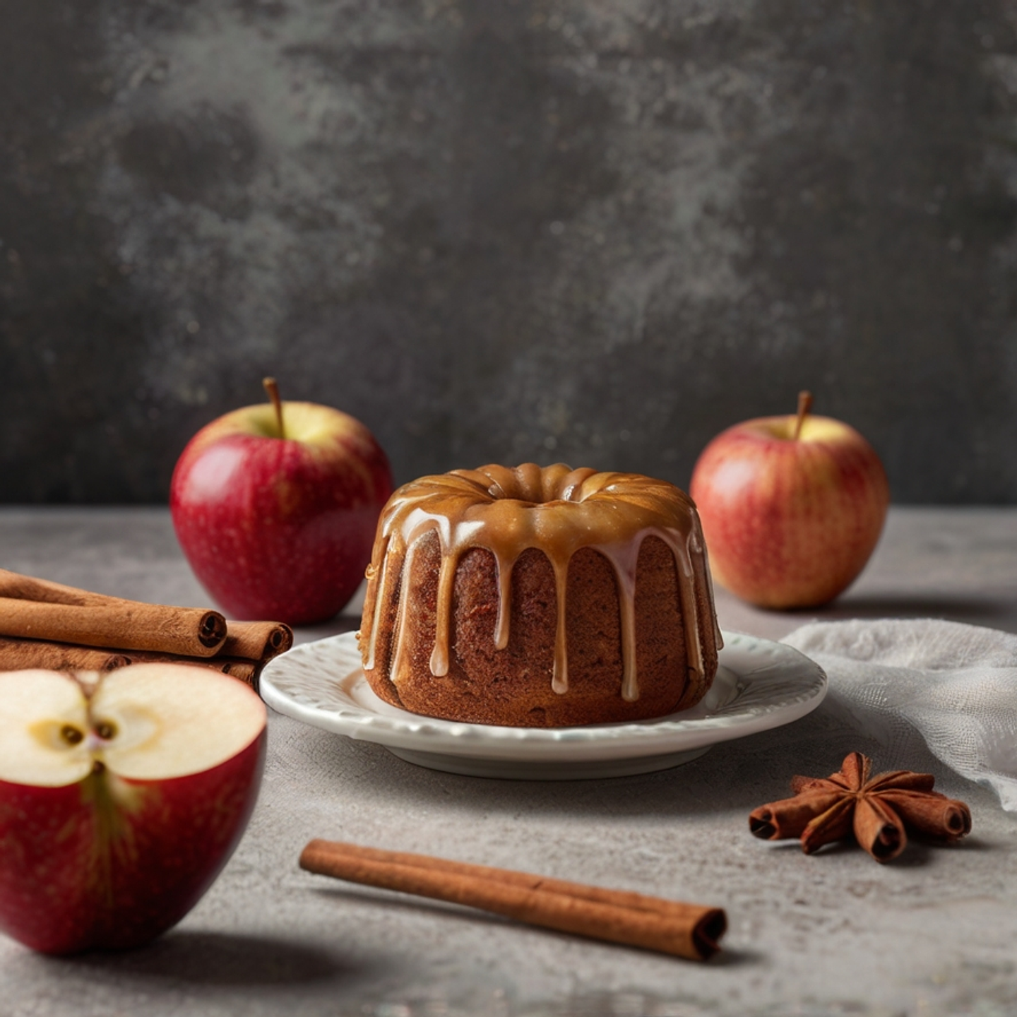 Mini Pastel de Manzana y Canela 2