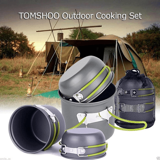 Set Ollas Camping Set Camping Cocina Set Ollas De Camping