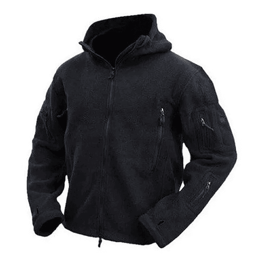 Chaqueta De Polar Tactica Militar Montaña Invierno + Capucha