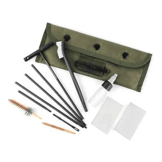 Kit Limpieza De Armas Rifles Set Escopetas Pistolas 11piezas