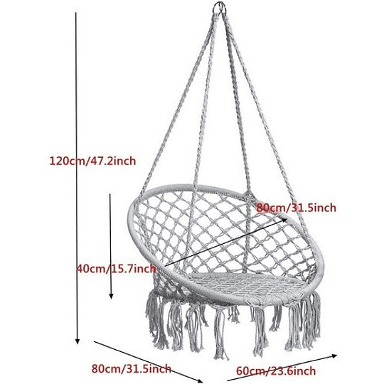 Silla Reposera Mecedora Colgante Hamaca Columpio Terraza