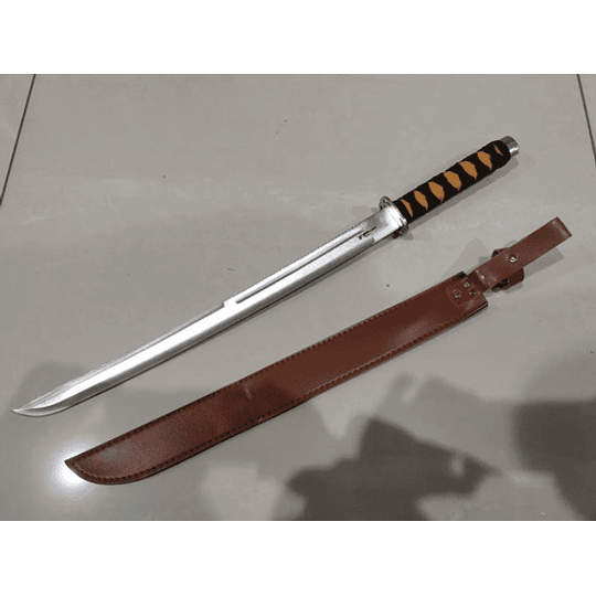 Espada Katana De Acero Inoxidable Filo Y Funda 70cm