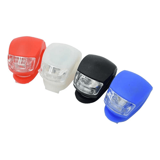 Pack 2 Luces Led Bicicleta De Silicona Ajustables Ciclismo