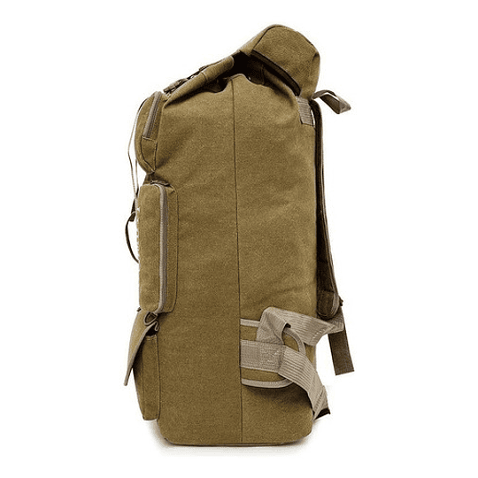 Mochila Trekking Bolso De Viaje De 90 A 100 Litros Color Marrón Claro